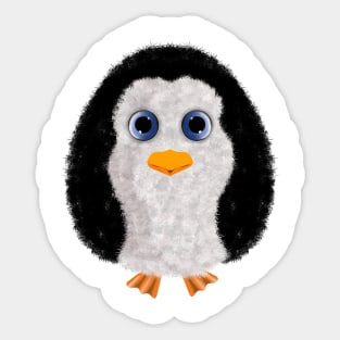 Fury penguin Sticker